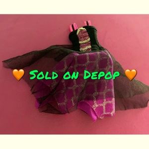 Monster High Ghouls Alive Spectra Vondergeist Doll Outfit Replacement Dress.